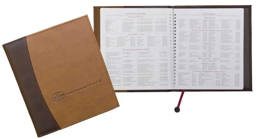 Agenda semanal, Agenda ejecutivas, Agenda en vinipiel, Agenda de escritorio