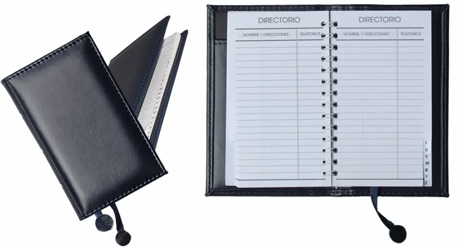 Directorio de bolsillo, Directorios en curpiel